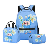 3-In-1 backpack set-Blue Flower Edition
