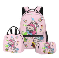 3-in-1 backpack set-Candy World Edition