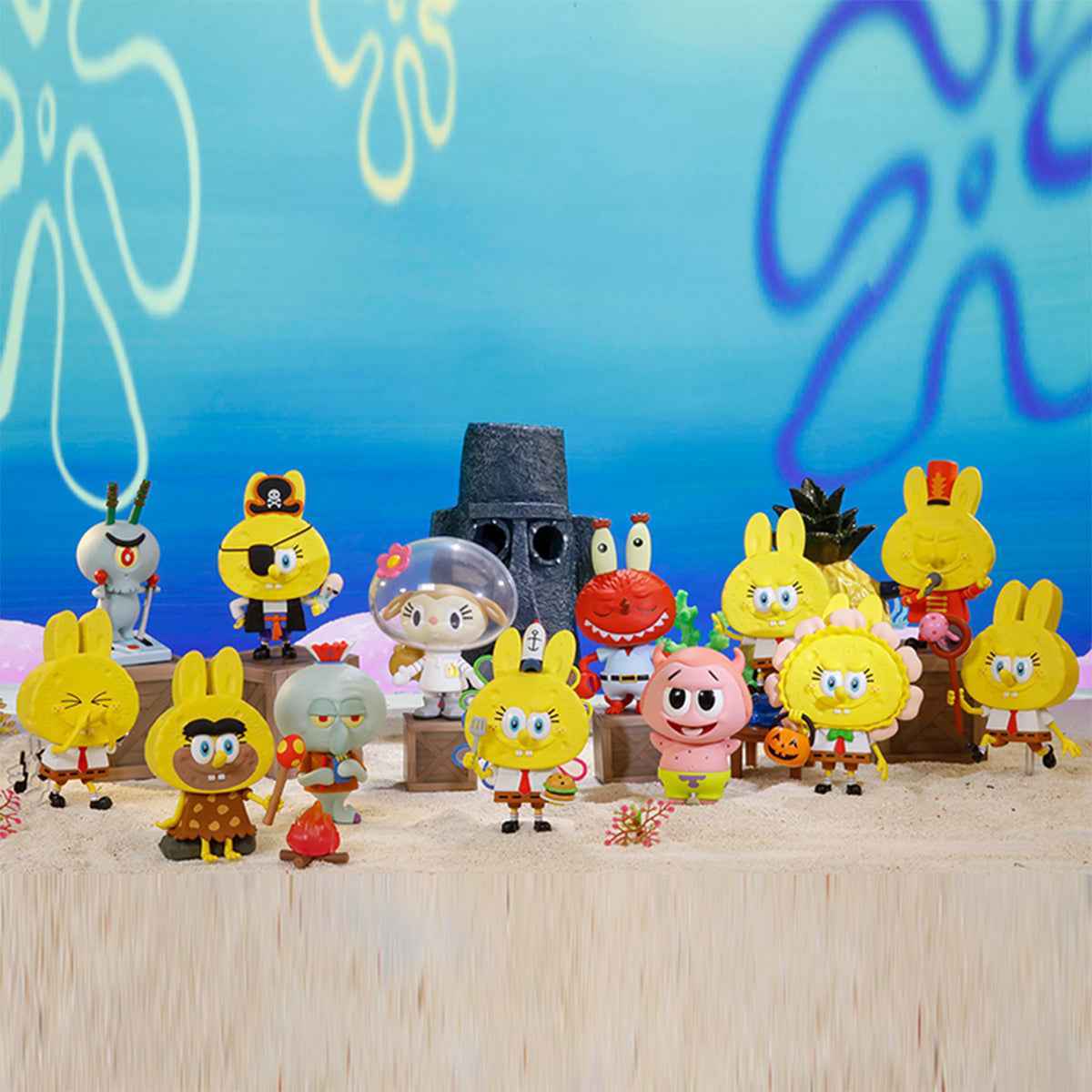Labubu × Spongebob – Single Blind Box Figurine (Secret Edition 1