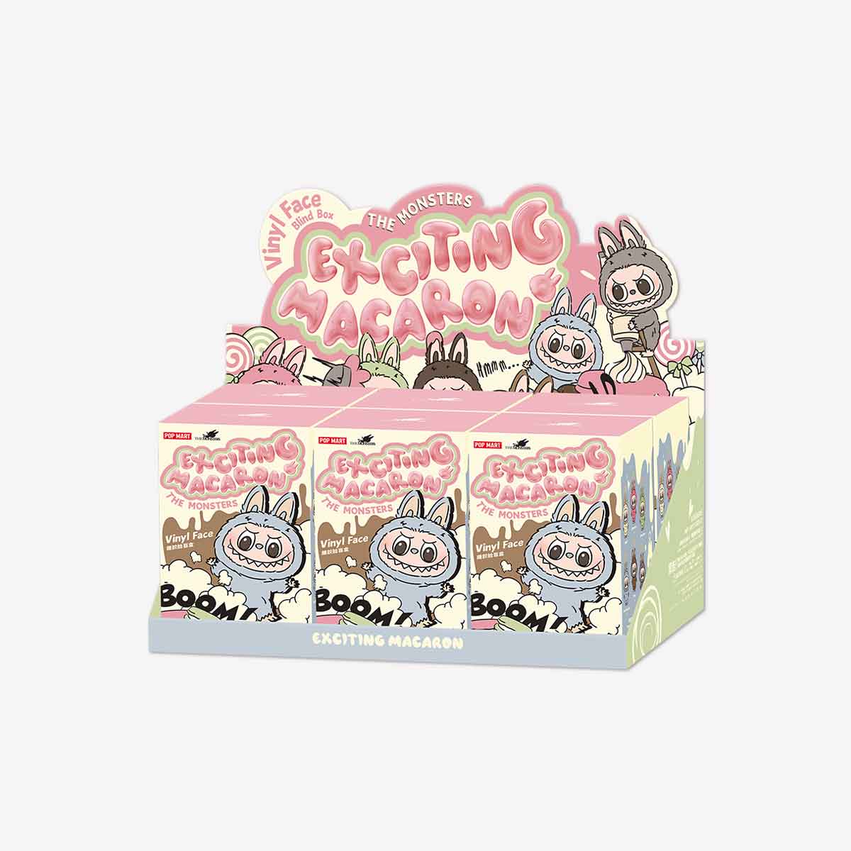 Labubu Vinyl Plush Face – Exciting Macaron (Blind Box)