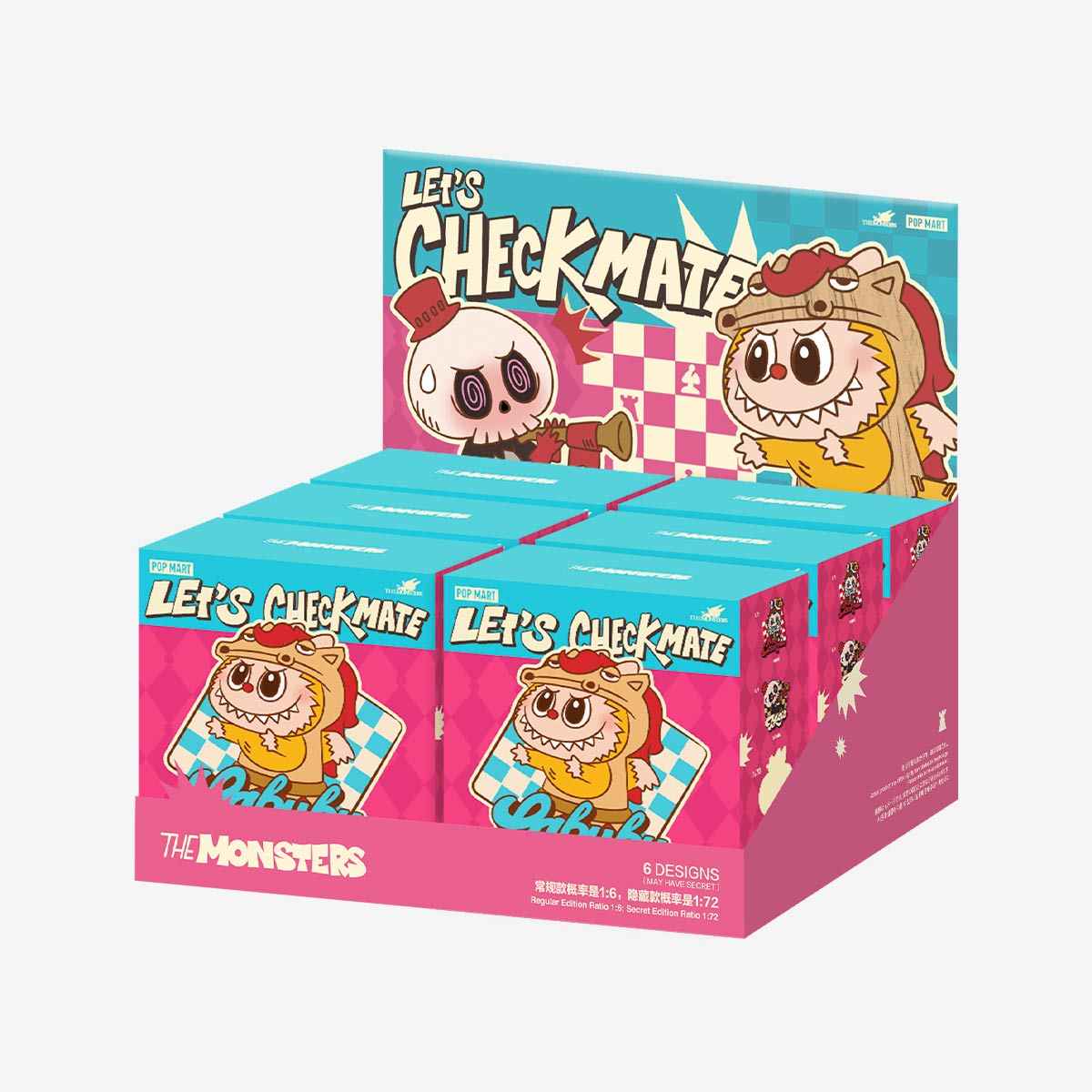 Complete set of 6 Labu - Let’s Checkmate magnets (full edition)