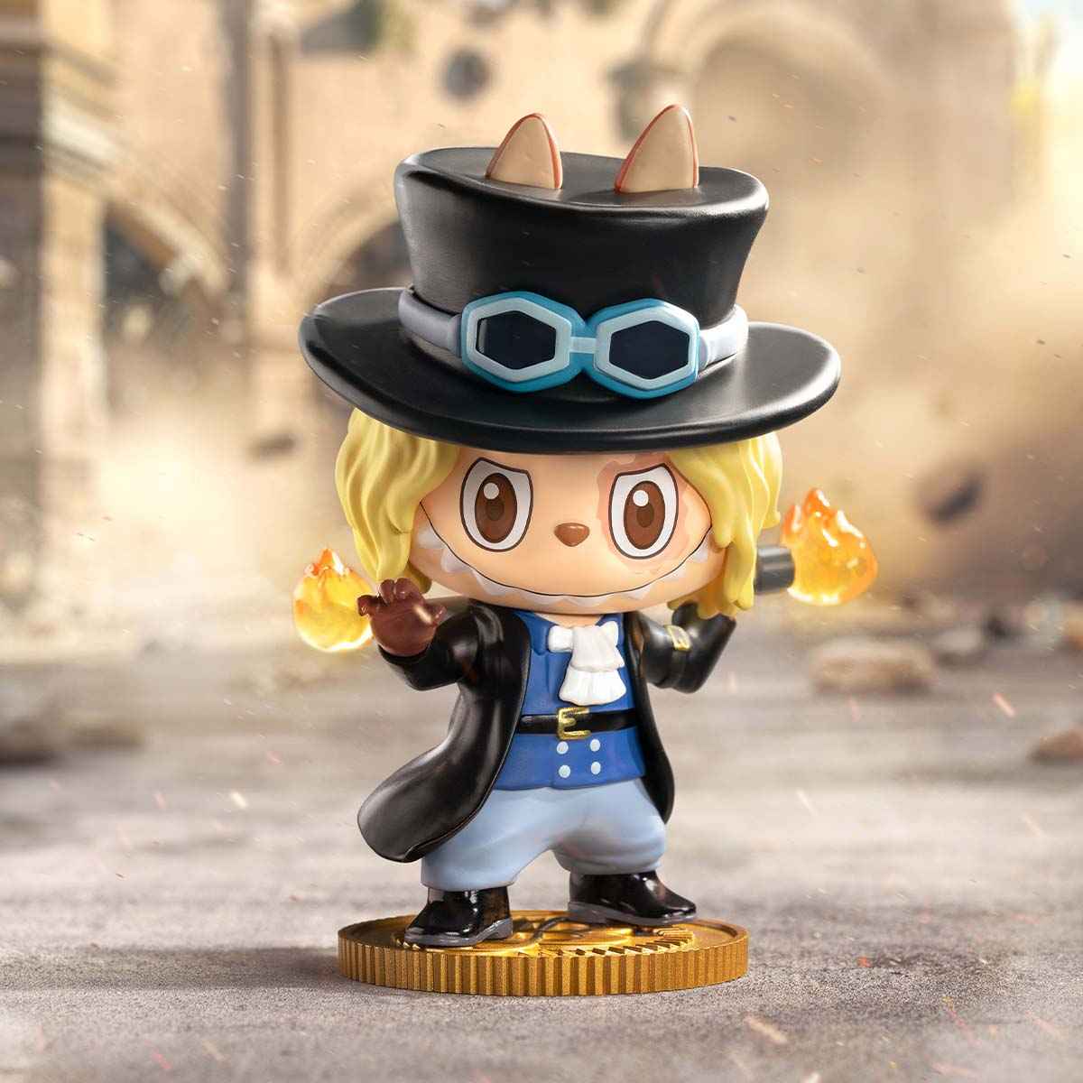 LABUBU X One Piece figurine - Sabofigurine LABUBU X One Piece - SABO