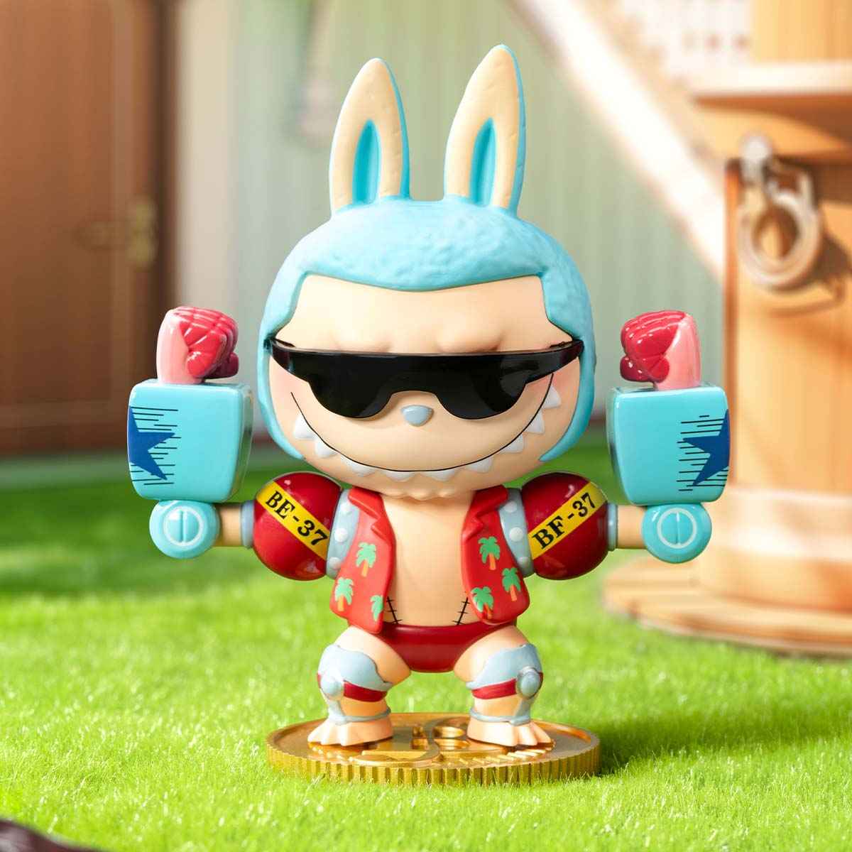 LABUBU figurines x one piece Frankyfigurine LABUBU X One Piece - Franky