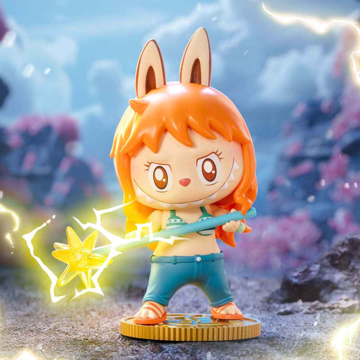 LABUBU figurine x one piece namifigurine labu x one piece - nami