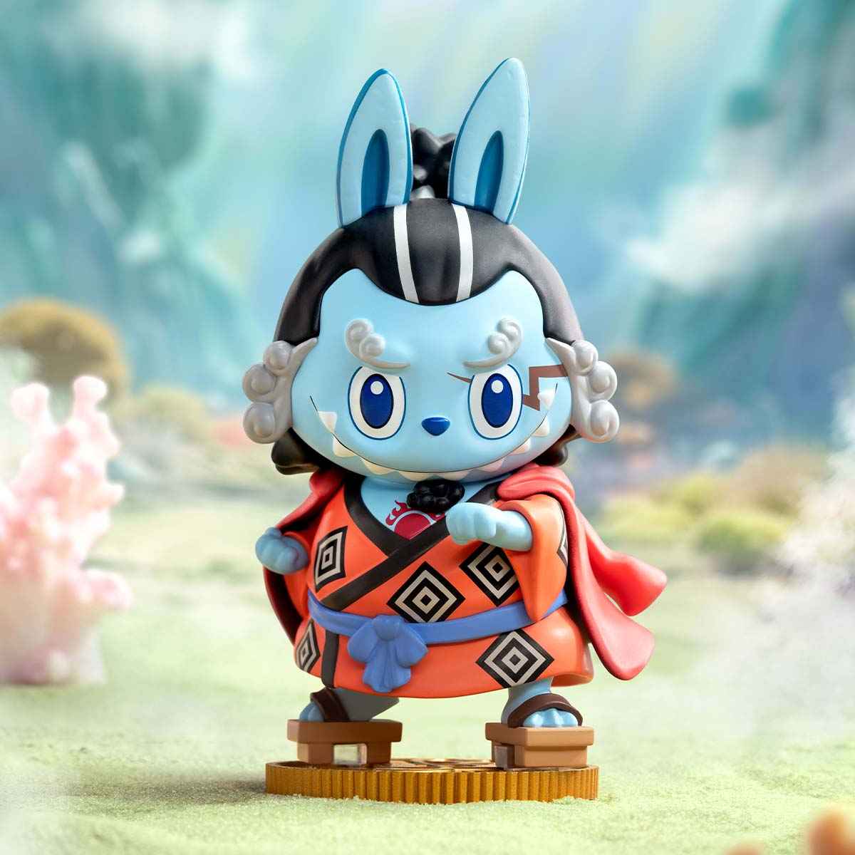 LABUBU figurine x one piece - jinbefigurine labubu x one piece - jinbe