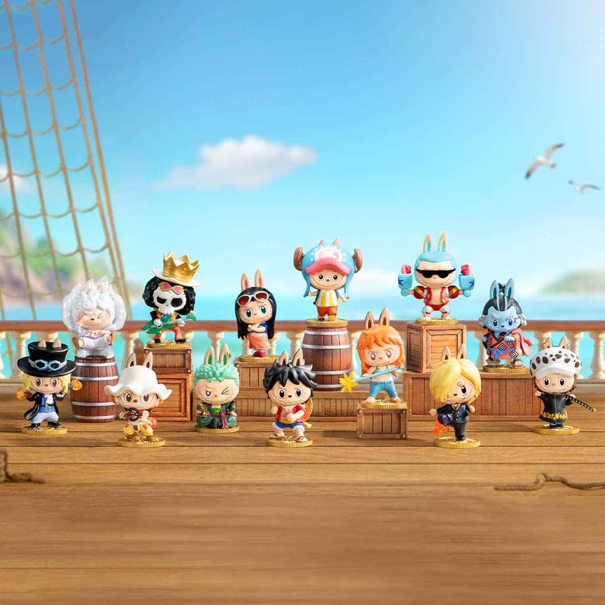 Complete LABUBU X One Piece Figurines Blind Box 12pcs - Edition SecretCoffret Full Labu Figurines X One Piece Blind Boxes 12pcs - Secret edition