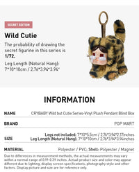 Crybaby Wild but cutie series - Vinyl Plush during Blind Box