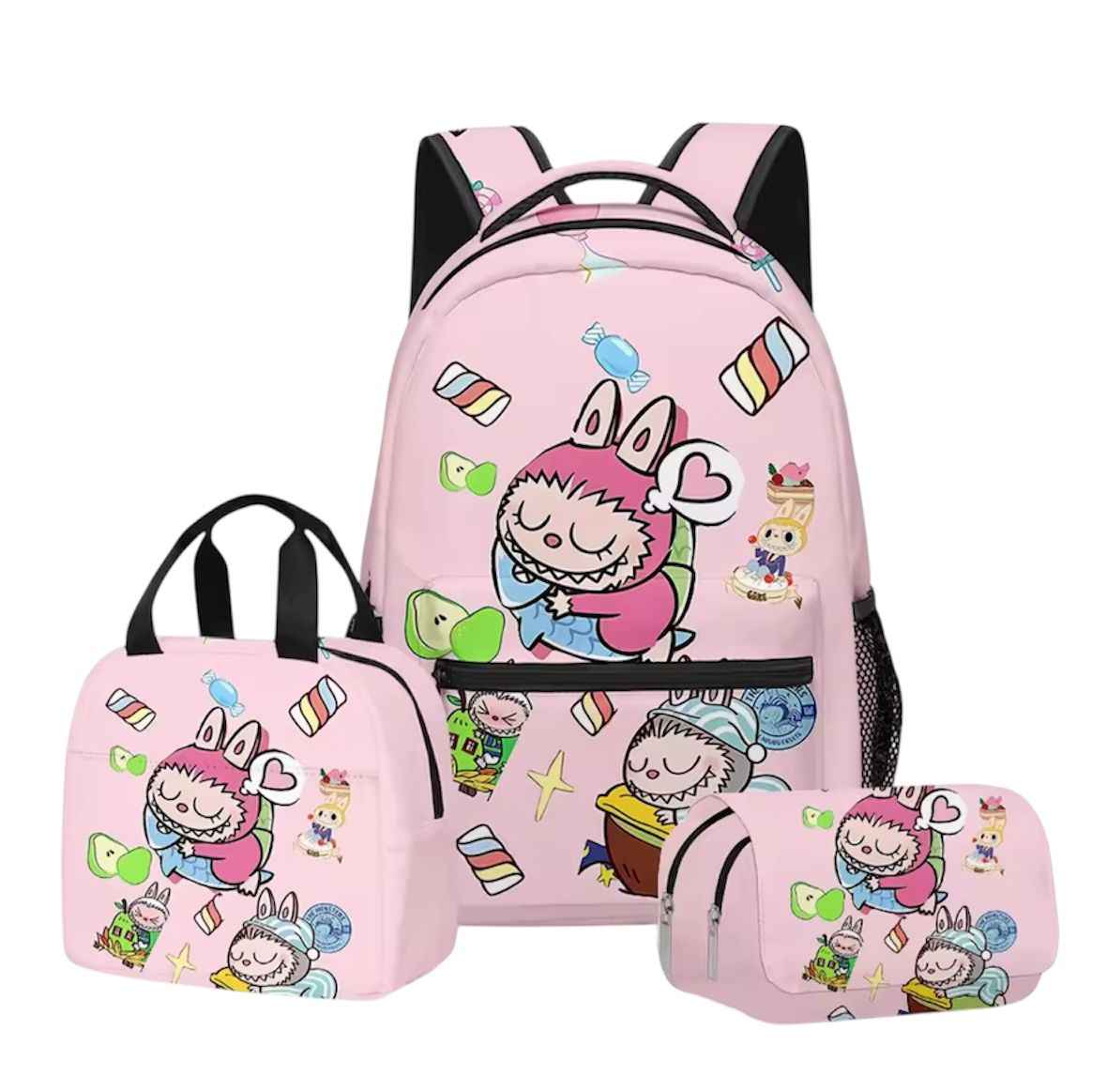 3-in-1 backpack set-Candy World Edition