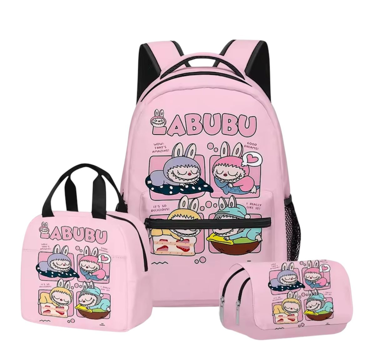 3-in-1 backpack set-pink sweet dream edition