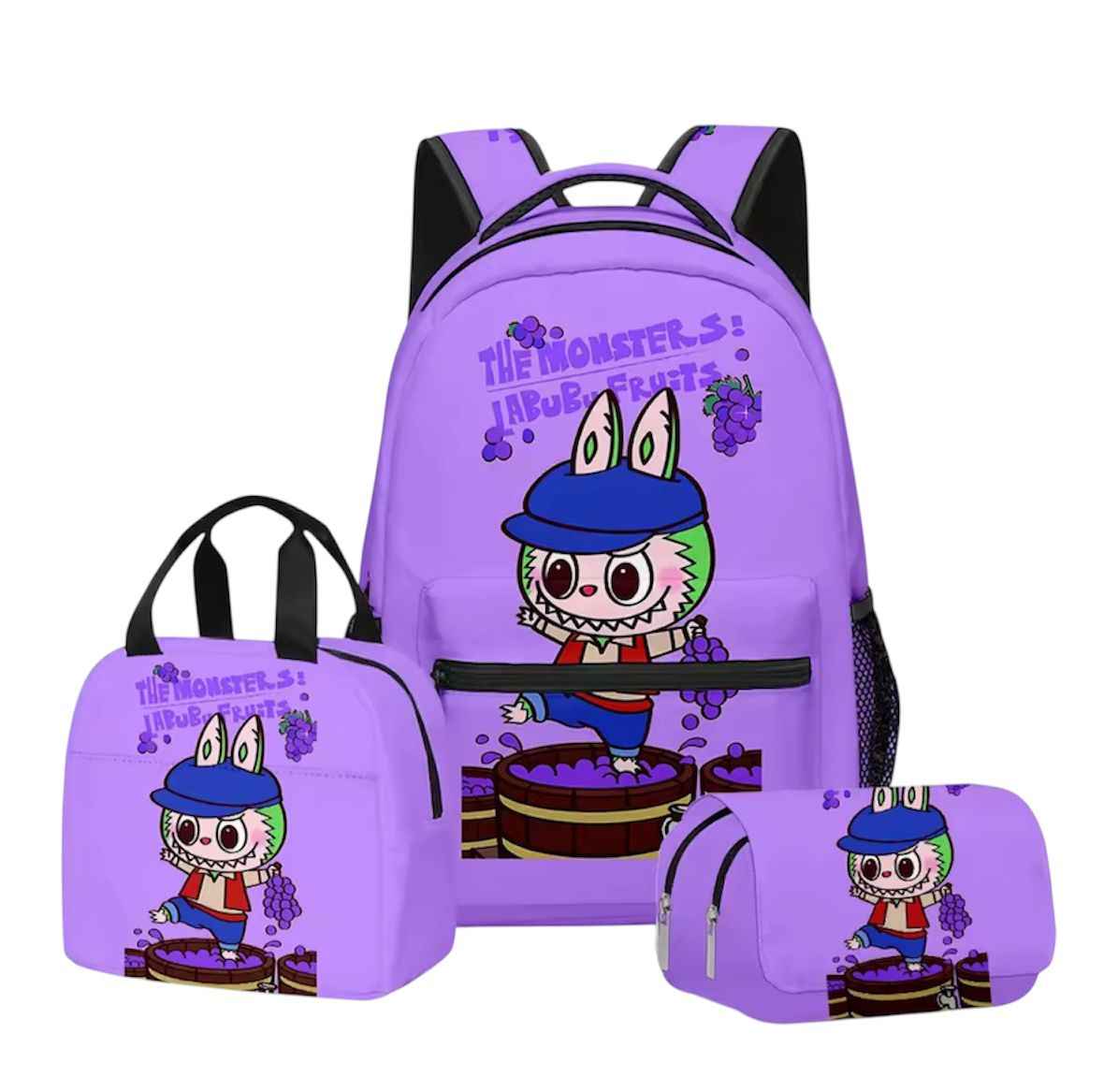 3-in-1 backpack set-Crazy Grape Edition