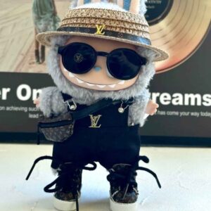 Black Louis Vuitton Overalls Outfit