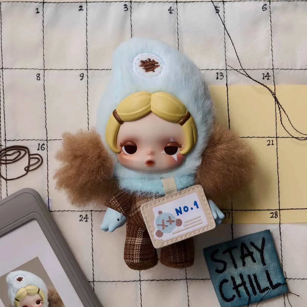 θ SKULLPANDA Off Mode Series Plush Doll Pendant (1 Blind Box)