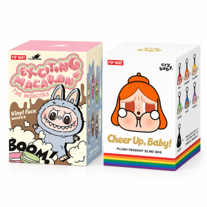 Labubu Exciting Macaron + CRYBABY Cheer Up Baby! Duo – 2 Blind Boxes