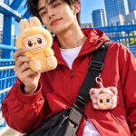 Labubu Have a Seat + CRYBABY Wild But Cutie Duo – 2 Blind Boxes — street lifestyle with the two collectibles at human scale
