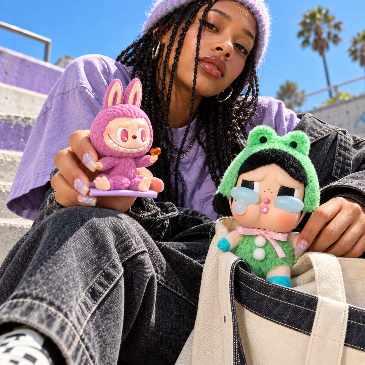 Labubu Lazy Yoga + CRYBABY Crying Again Duo – 2 Blind Boxes